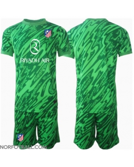 Billige Fotballdrakt Atletico Madrid Keeper Replika Bortedraktsett Barn 2024-25 Kortermet (med bukser)
